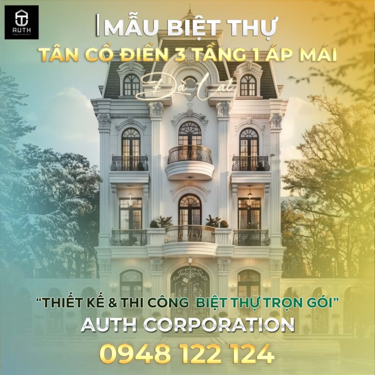 Mẫu-biệt-thự-tân-cổ-điển-3-tầng-1-áp-mái-Đà-Lạt1